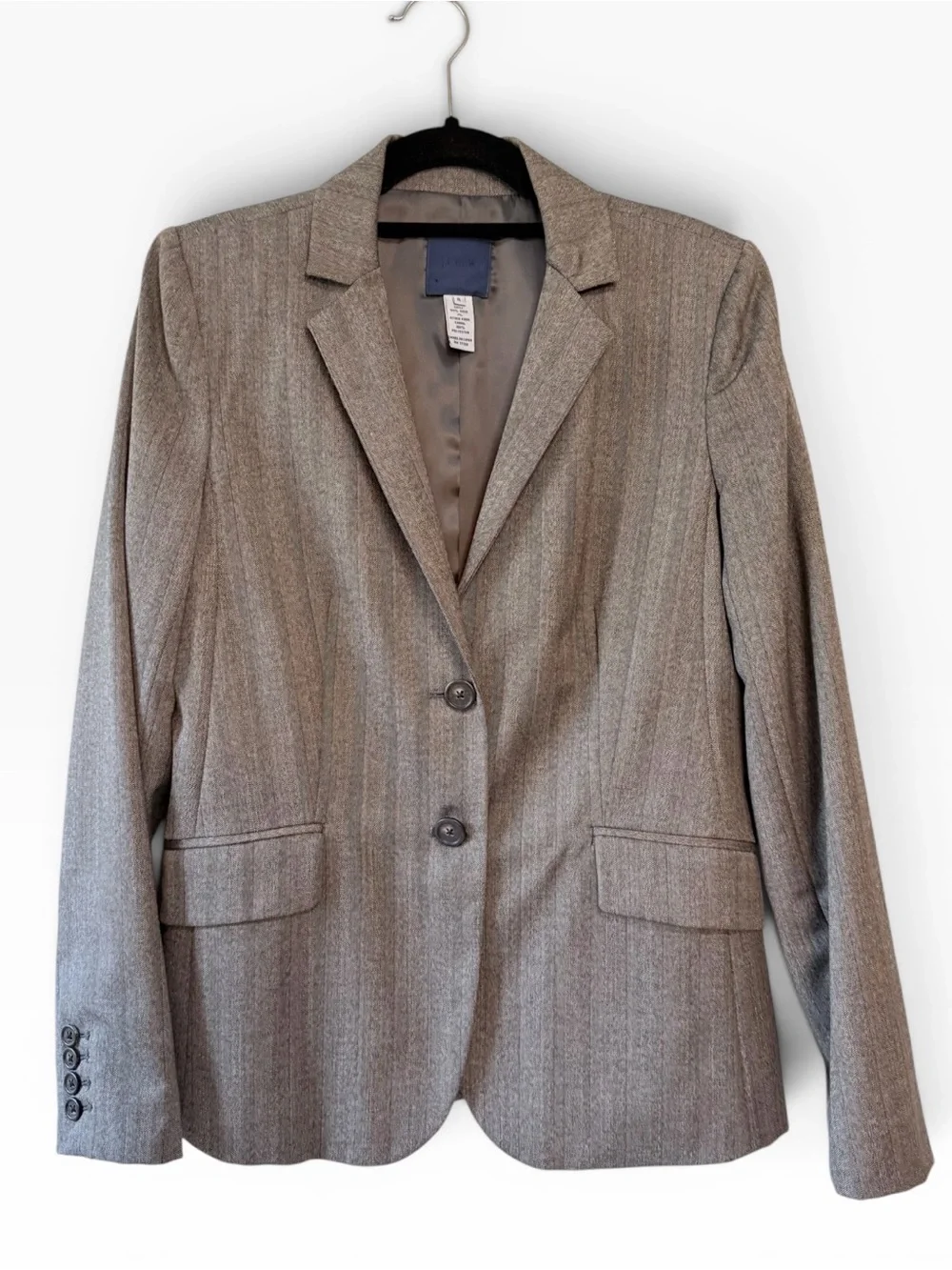 J. Crew Classic Women's Wool Two Button Blazer Brown Size 8